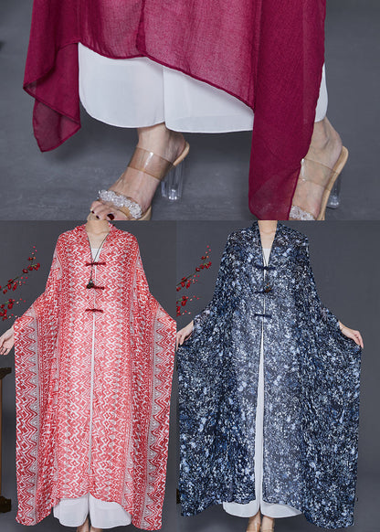 Art Pink Oversized Print Chiffon Orientalischer Schal