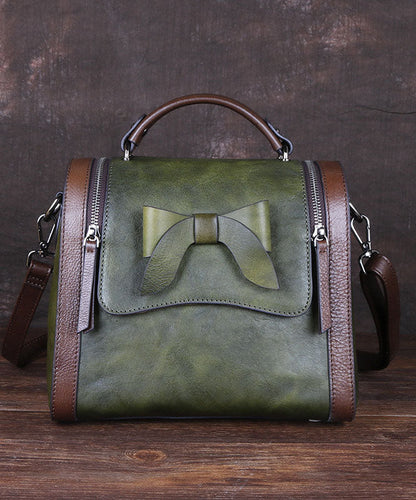 Kunst Rot Braun mode bogen Paitings Kalbsleder Messenger Bag