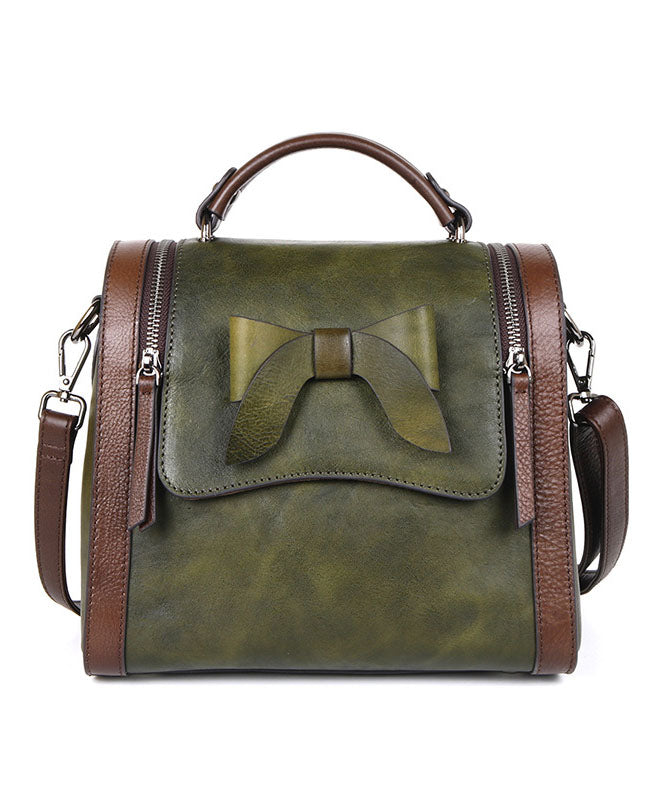 Kunst Rot Braun mode bogen Paitings Kalbsleder Messenger Bag