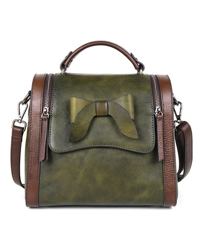 Kunst Rot Braun mode bogen Paitings Kalbsleder Messenger Bag