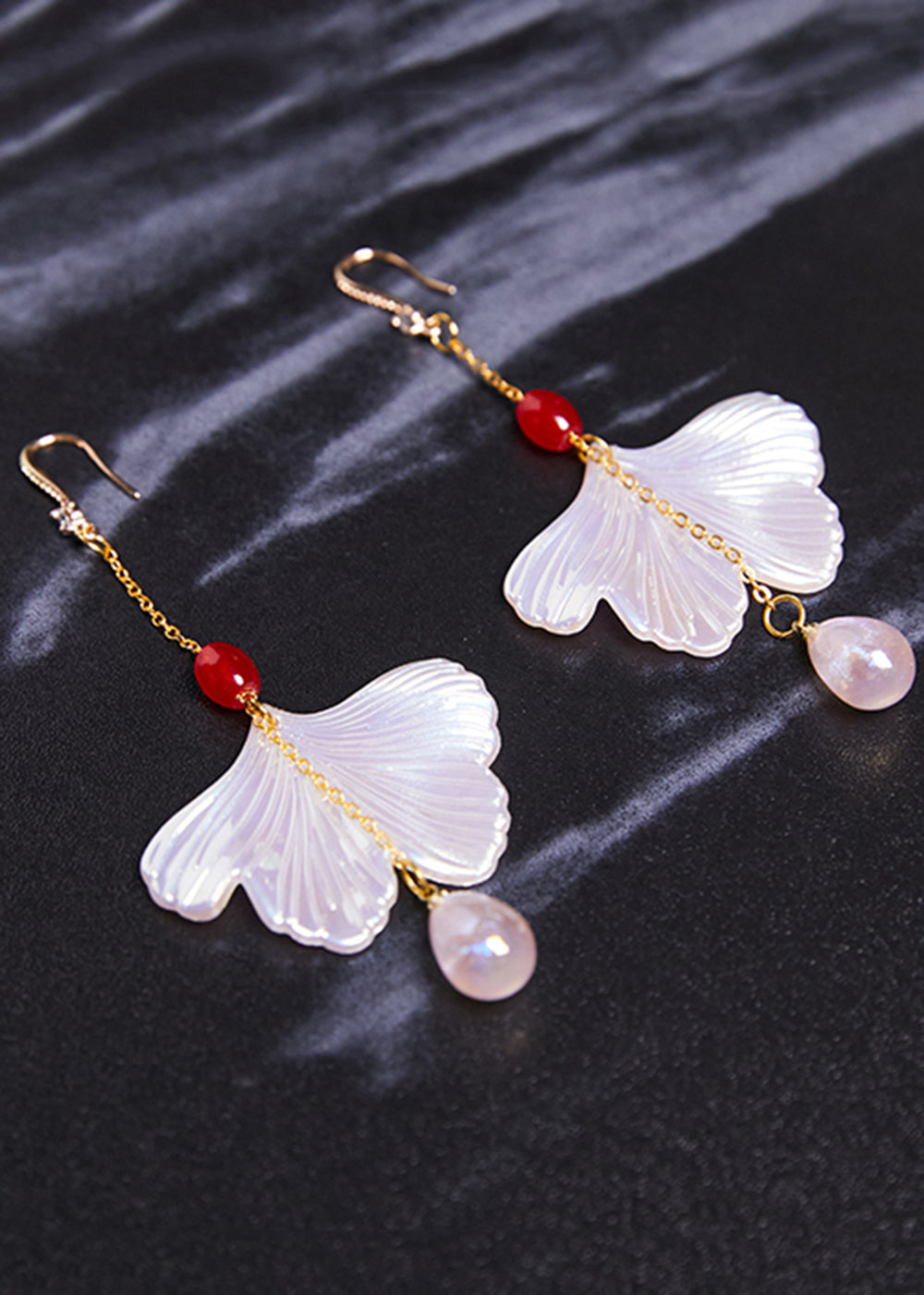 Art Shell Wassertropfen Acryl Tropfen Ohrringe