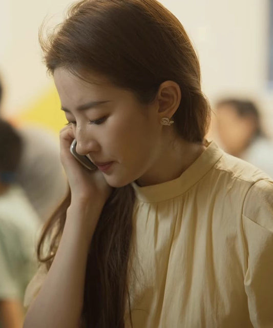 Ohrstecker aus Sterlingsilber mit Zirkonia-Rosenmotiv