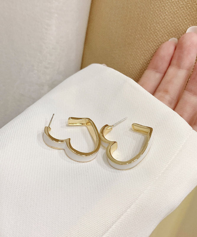 Pendientes de aro con gotas de aceite y plata de ley blanca dorada