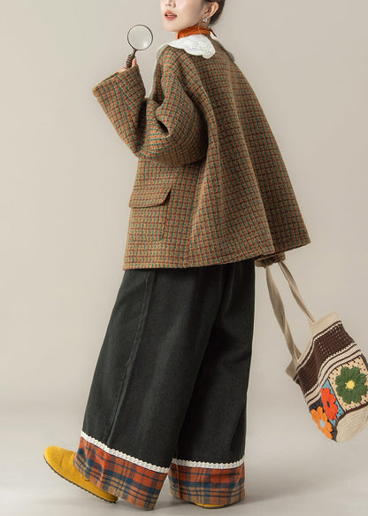 Conjunto de camiseta y pantalón de lana para otoño e invierno.