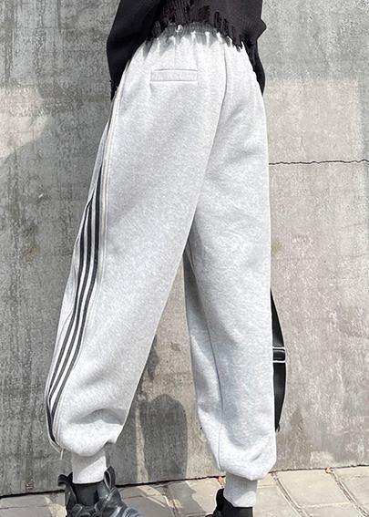 Autumn and winter heavy casual grey sports pants women's loose Harem Pants - SooLinen