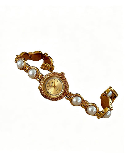 Beautiful Alloy Pearl Quartz Movement Watches