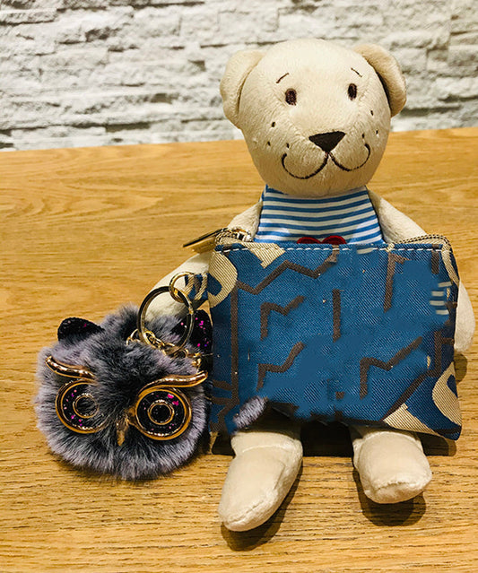 Wunderschöne schwarze Pailletten-Eulen-Schlüsselanhänger aus Legierung