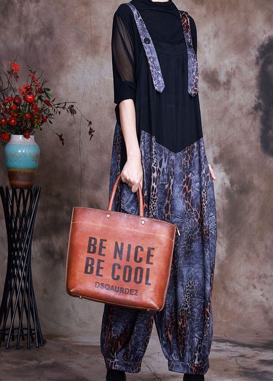 Beautiful Blue Patchwork Print Two Pieces Set Spring