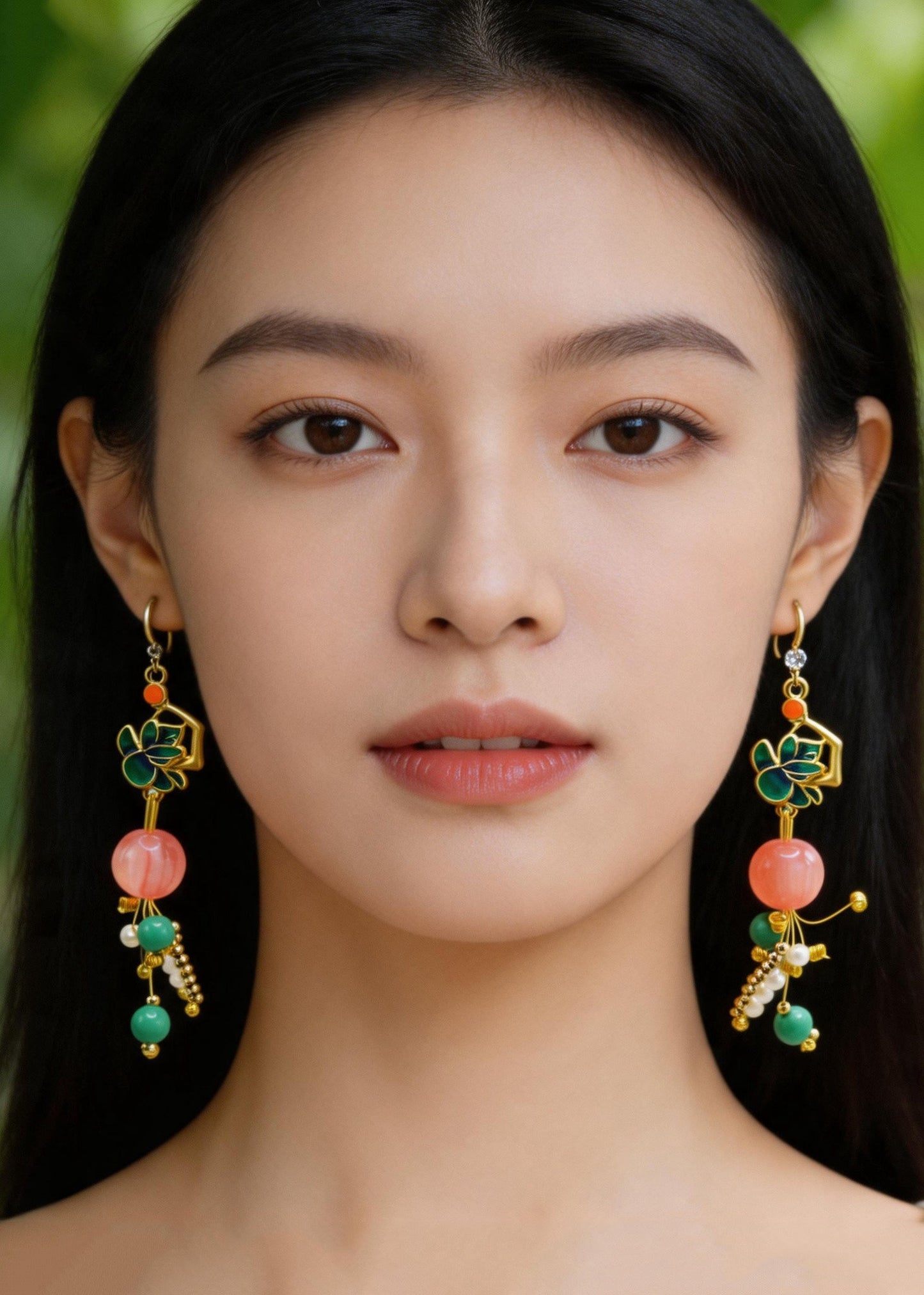 Beautiful Turquoise Ethnic Style Drop Earrings