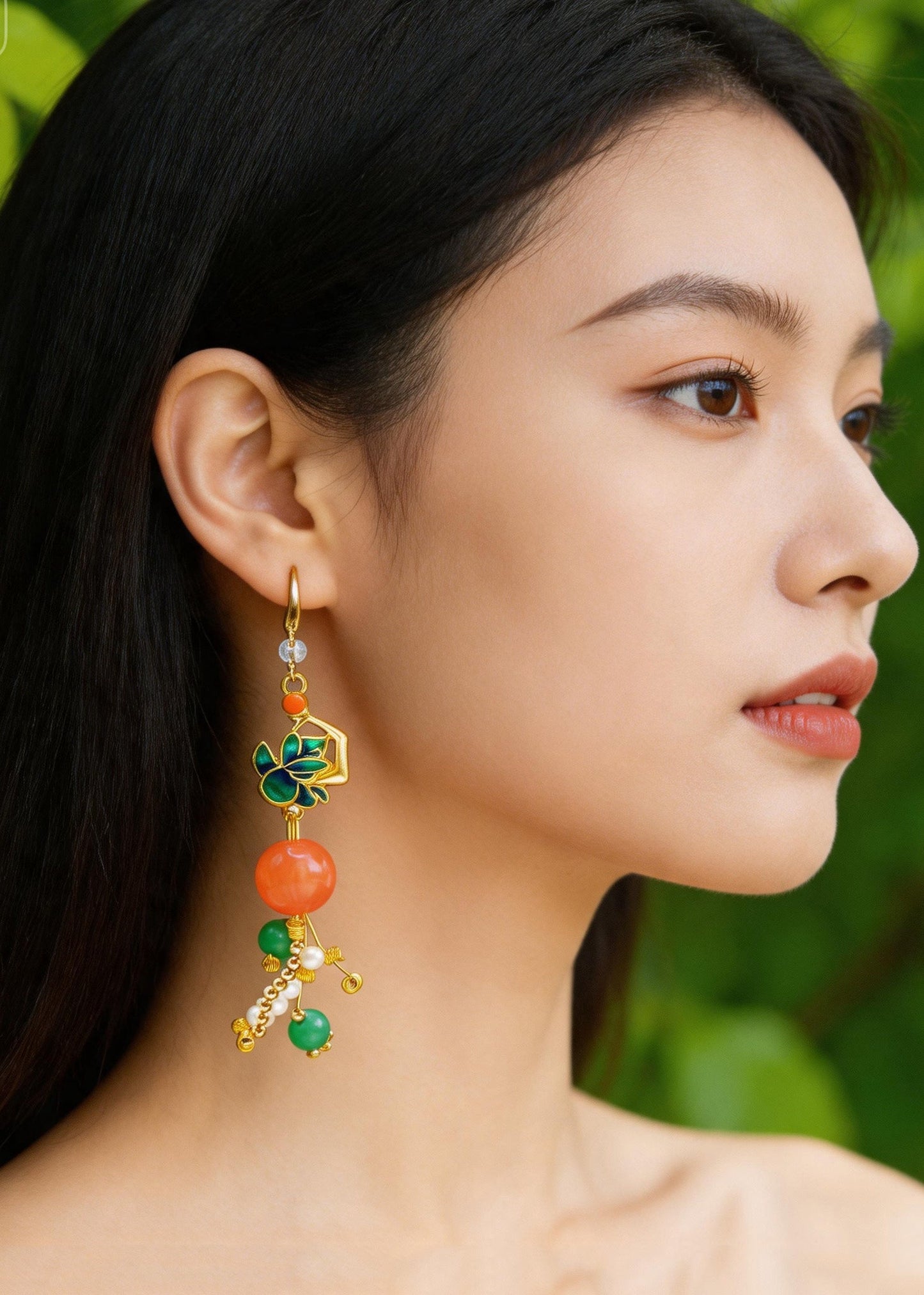 Beautiful Turquoise Ethnic Style Drop Earrings