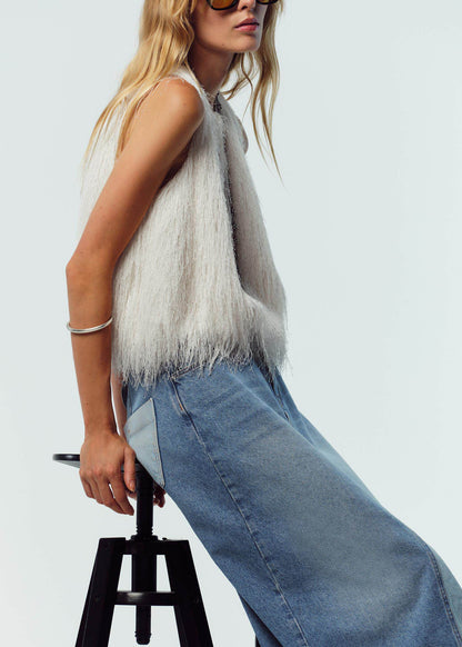 Beautiful White O-Neck Tassel Blouses Summer