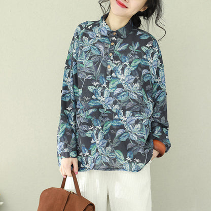 Schönes Revers Leinen Tunika Muster 2019 Tutorials floral Tunika Shirts Frühling