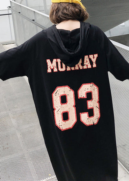 Schöne o hals kurzarm baumwolle kleidung feine Runway schwarz lange Kleider Sommer