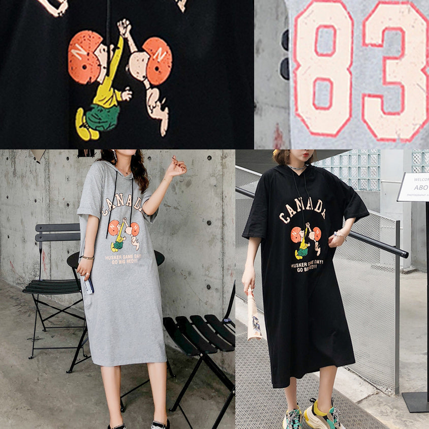 Schöne o hals kurzarm baumwolle kleidung feine Runway schwarz lange Kleider Sommer