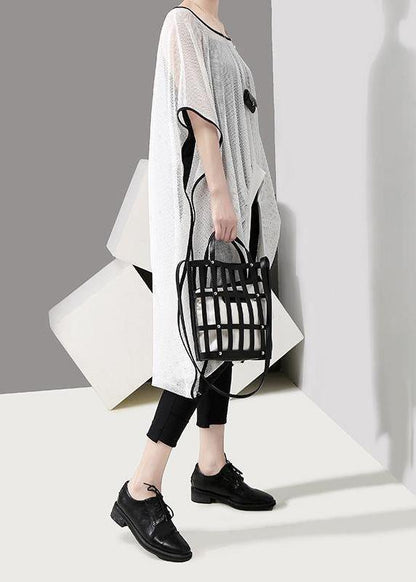 Beautiful quilting clothes plus size Women Fashion Loose Chiffon Sun Protective Blouse - SooLinen