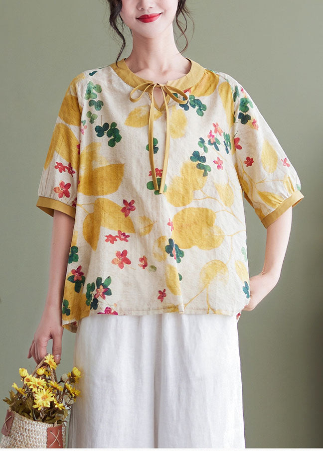 Schönes grünes Print-Kleid mit Rüschen, asymmetrisch, Übergröße