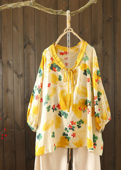 Schönes grünes Print-Kleid mit Rüschen, asymmetrisch, Übergröße