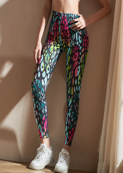 Blue High Waist Seamless Capri Riding Leggings