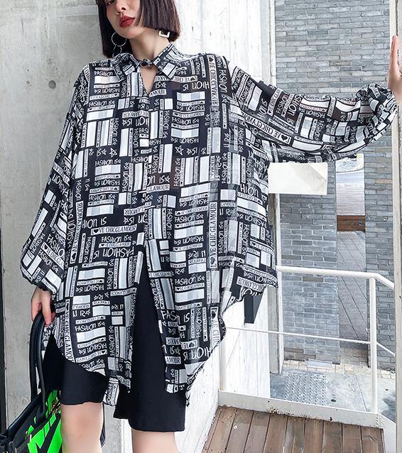 Bohemian Graphic Button Long sleeve Shirt - SooLinen