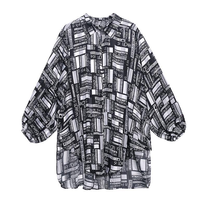 Bohemian Graphic Button Long sleeve Shirt - SooLinen