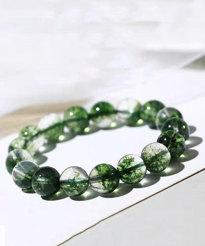Pulsera Bohemia con Cuentas de Cristal Verde
