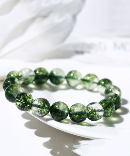 Pulsera Bohemia con Cuentas de Cristal Verde