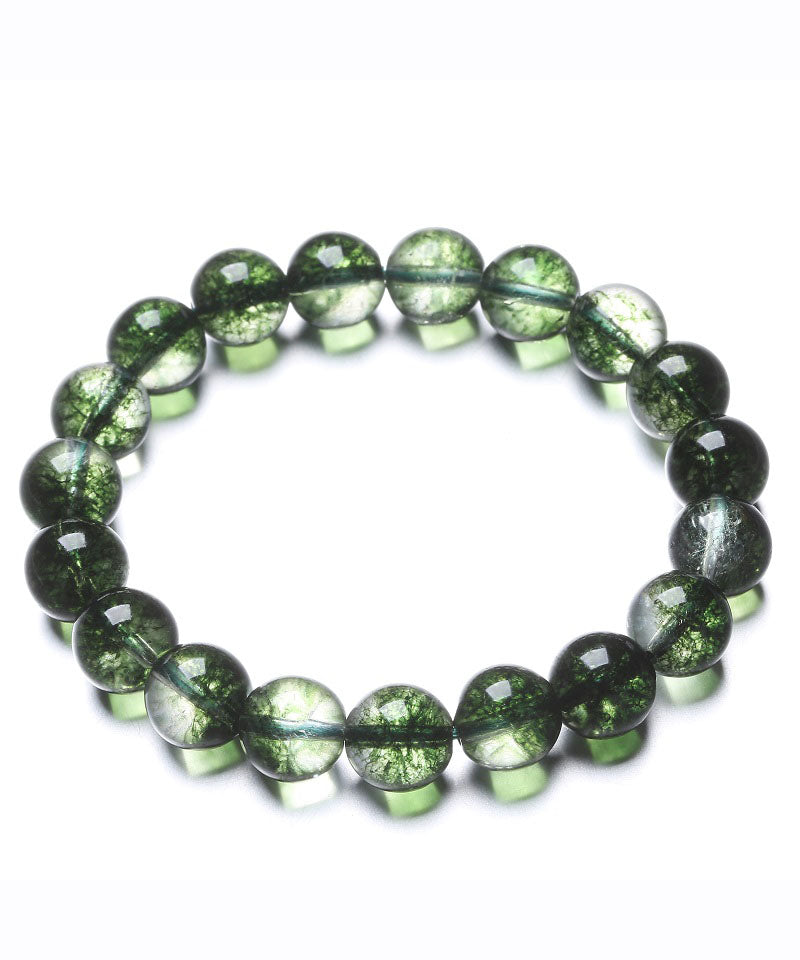 Pulsera Bohemia con Cuentas de Cristal Verde