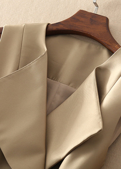 Böhmisches Khaki-Kleid mit Peter-Pan-Kragen und Schleife, ärmellos