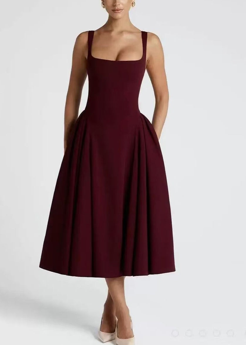 Bohemian Mulberry Exra Large Hem Cotton Vacation Dresses Sleeveless