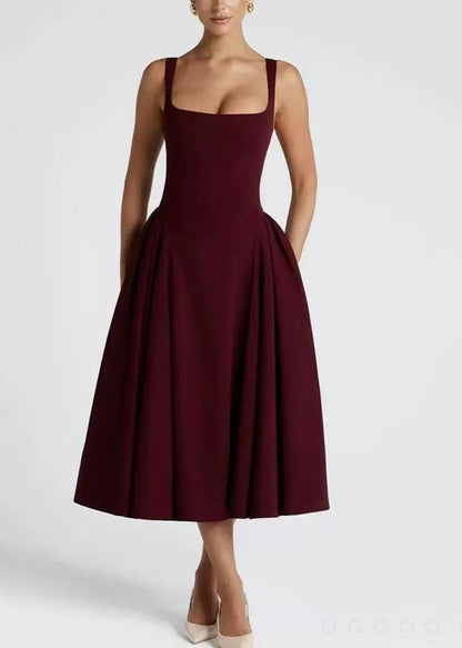 Bohemian Mulberry Exra Large Hem Cotton Vacation Dresses Sleeveless