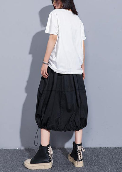 Bohemian o neck Cinched cotton clothes For Women design white blouses summer - SooLinen