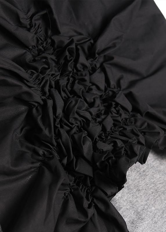 Bohemian o neck Cinched cotton clothes For Women design white blouses summer - SooLinen