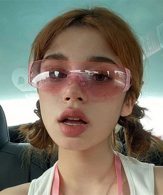 Boho Gold Grey Resin Zircon UV Protection Sunglasses