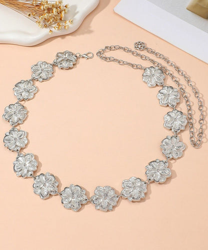 Boho Gold Metal Alloy Floral Body Chain