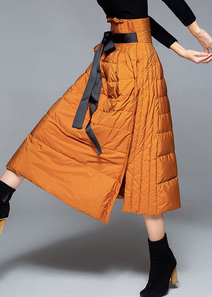 Boho Orange Dicke Warme niedrige hohe design Winter Ente Unten Röcke