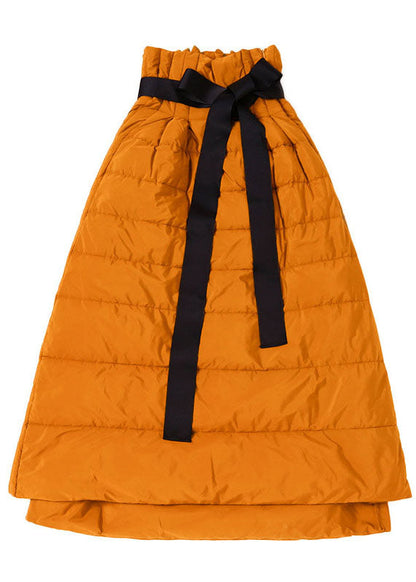 Boho Orange Dicke Warme niedrige hohe design Winter Ente Unten Röcke