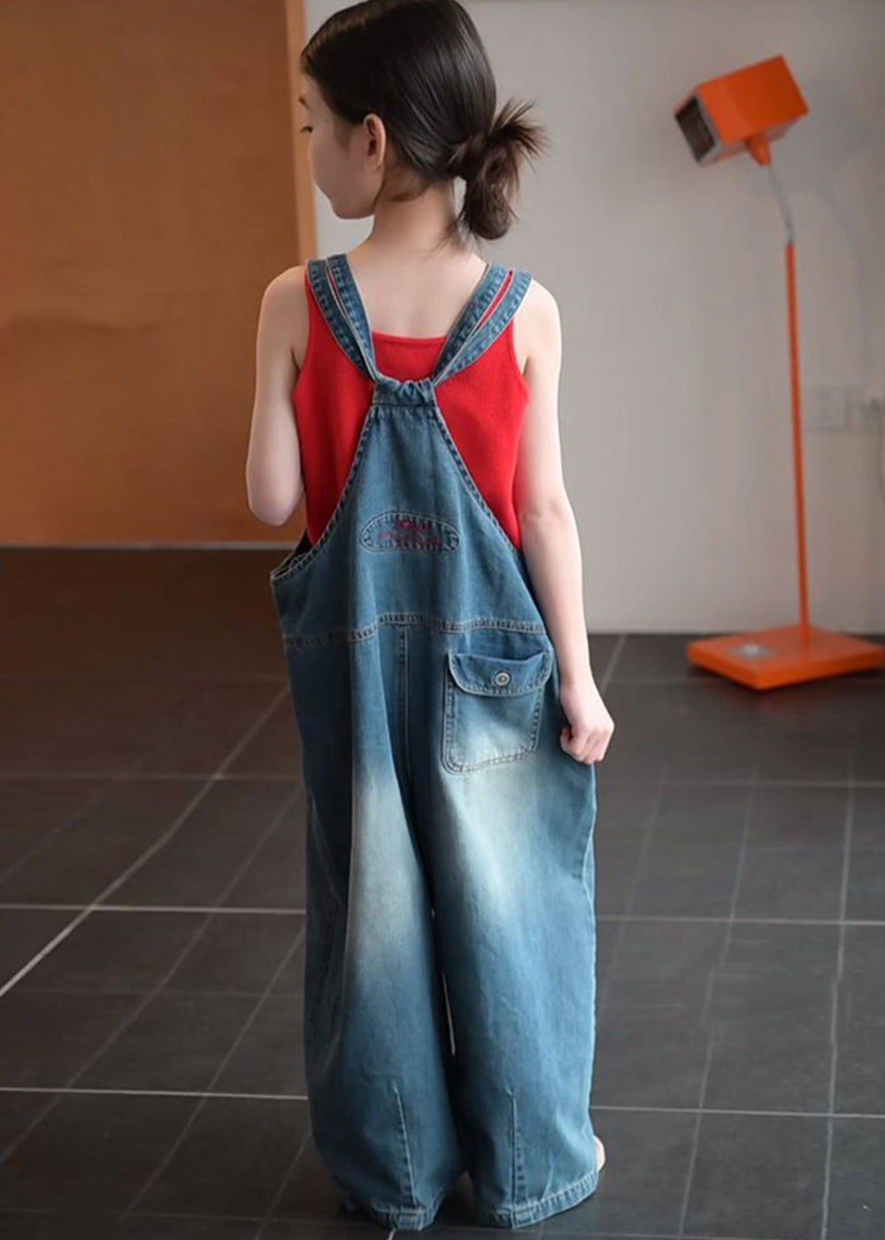 Boho Oversized Denim Kids Girls Women Sets 2 Pieces Summer