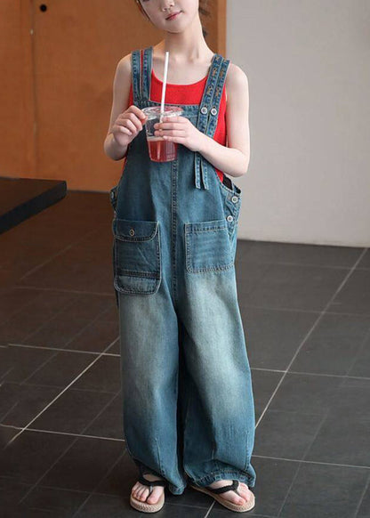 Boho Oversized Denim Kids Girls Women Sets 2 Pieces Summer