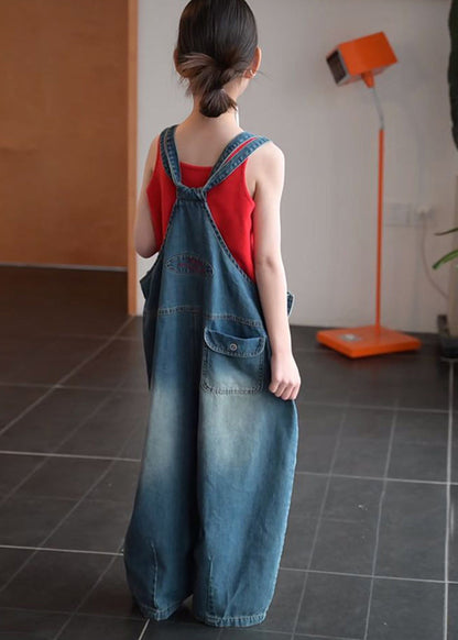 Boho Oversized Denim Kids Girls Women Sets 2 Pieces Summer