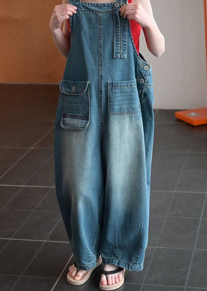 Boho Oversized Denim Kids Girls Women Sets 2 Pieces Summer