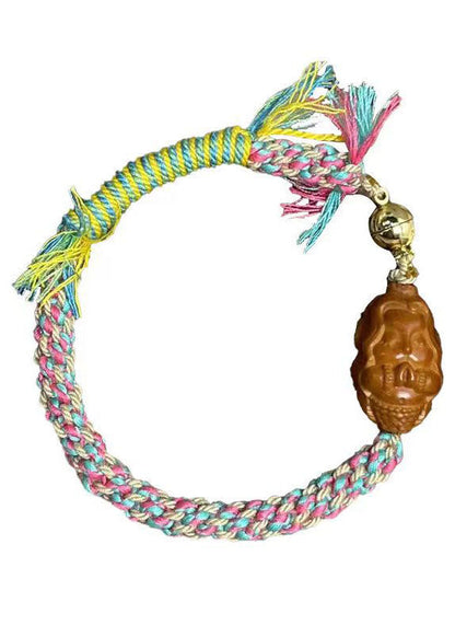 Boho Regenbogen Handgestricktes Meerjungfrau Armband