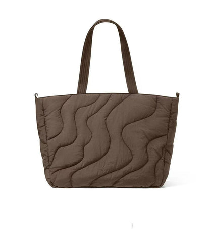 Boho White Solid Durable Large Capacity Nylon Satchel Handbag