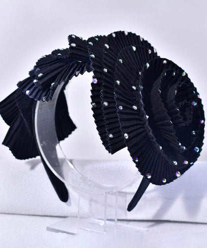 Boutique Black Acrylic Zircon Flora HairPiece