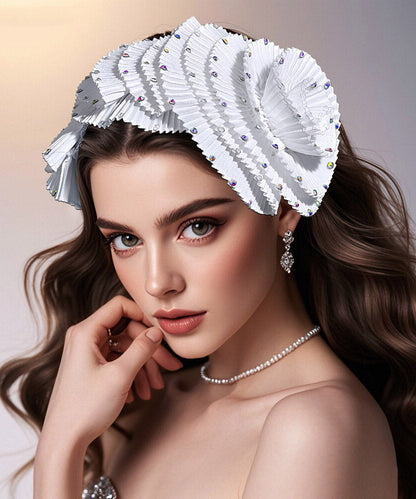 Boutique Black Acrylic Zircon Flora HairPiece