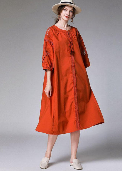 Boutique Black Three Quarter Sleeve Fashion Patchwork Spring Party Dresses - SooLinen