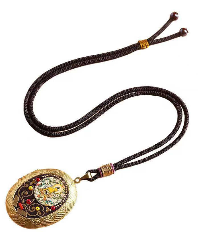 Collar con colgante de cobre Da Ri Tathagata de Boutique DIY