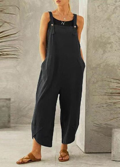 Boutique Dark Grey Slash Neck Patchwork Jumpsuit Summer