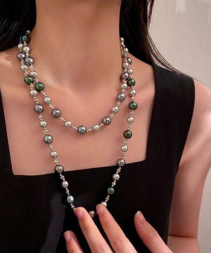 Boutique Fashion Pearl Zircon Long Necklace