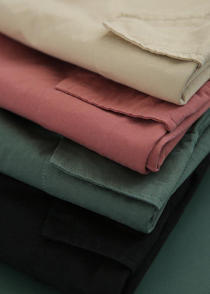 Boutique Khaki Button Harem Pants Summer - SooLinen