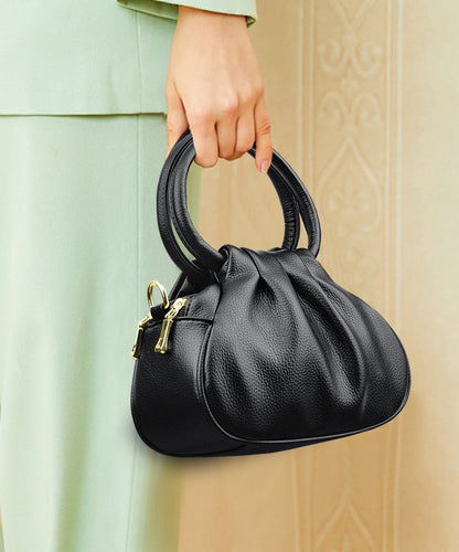 Boutique Mulberry Wrinkled Calf Leather Tote Handbag